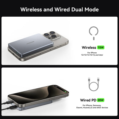 JR-PBM08 Pro 20W magnetic wireless power bank 10000mAh