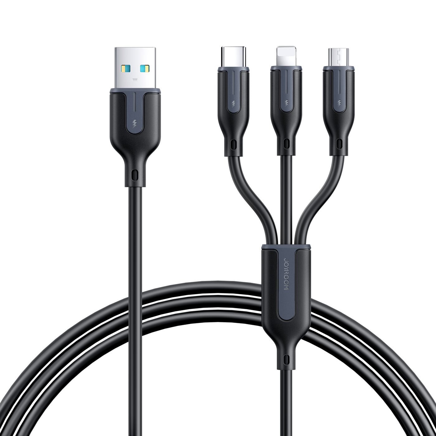 S-1T3018A15 3.5A 3.5A  Lightning+Type-C+Micro 3-in-1 Charging Cable 0.3M/1.2M/2M