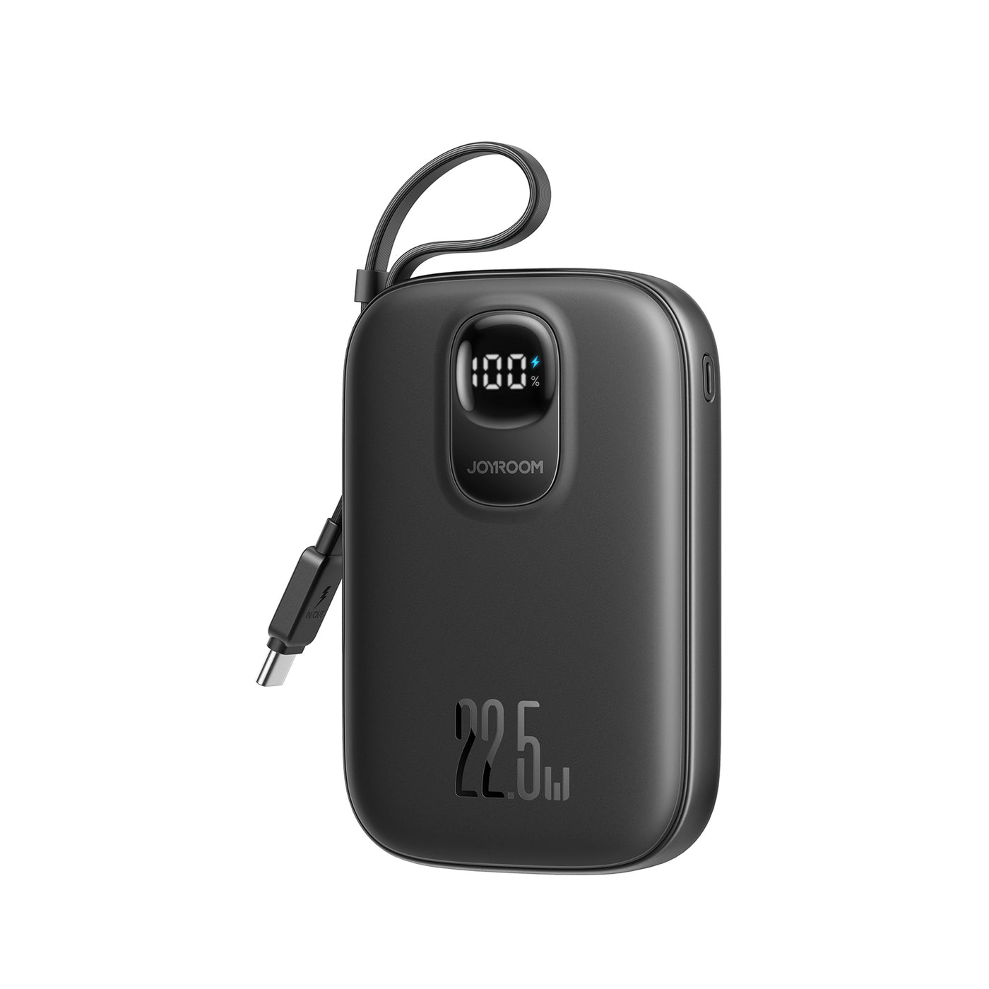 JR-PBF17/JR-PBF18 22.5W Powerbank Built in Type c/Lightning Cable 10000mAh Black