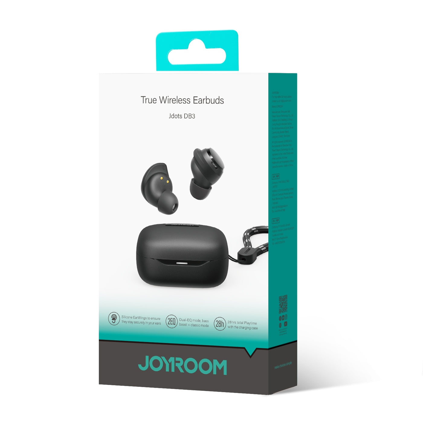 JR-DB3 True Wireless Earbuds-Black