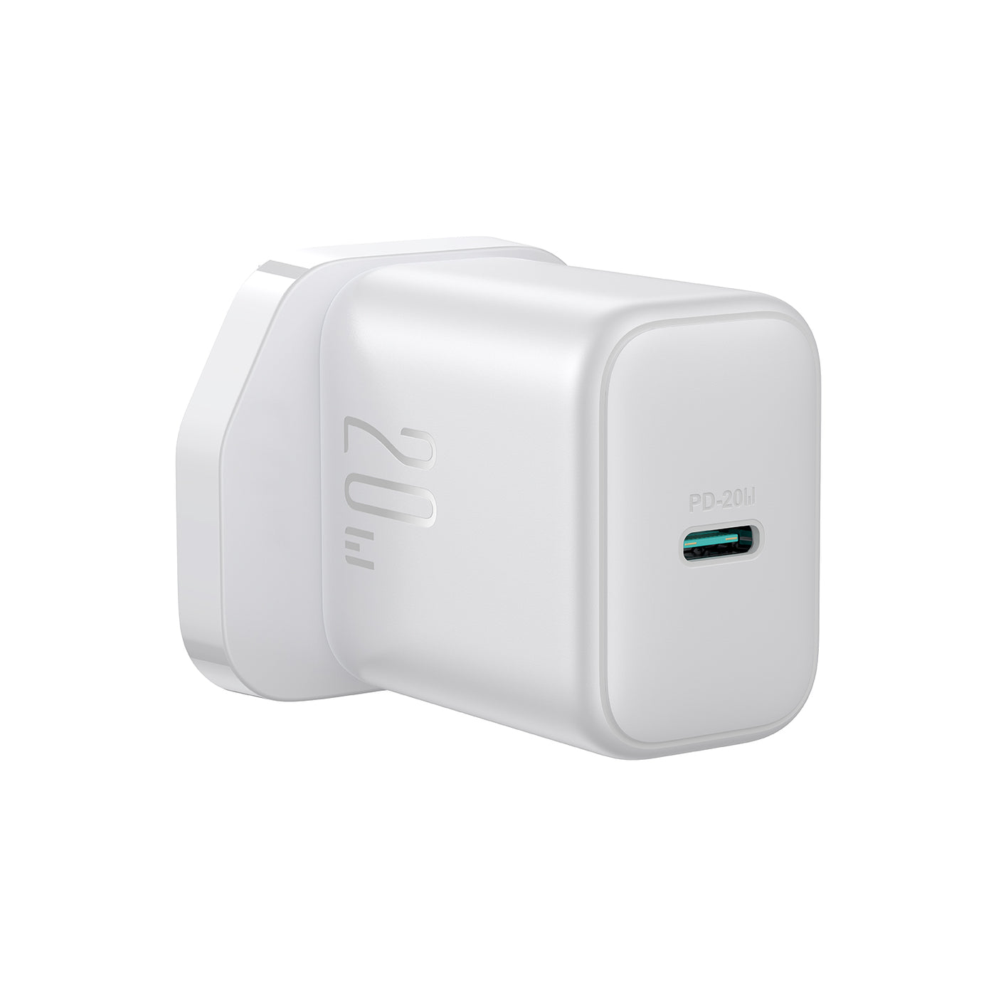 JR-TCF20 PD 20W Charger-White (EU/UK)+C to C/C to L Cable 1m