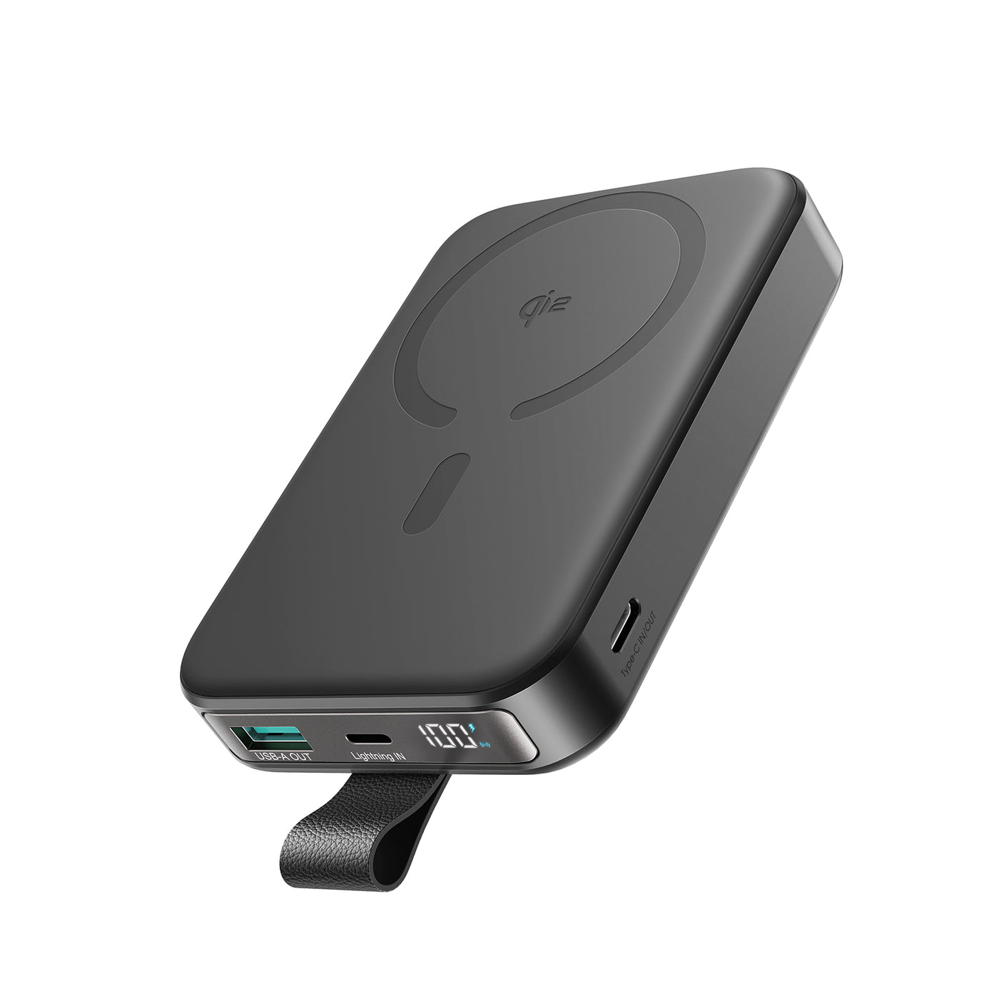 JR-PBM11 QI2 22.5W Magnetic Wireless Power Bank with Holder 10000mAh-Black