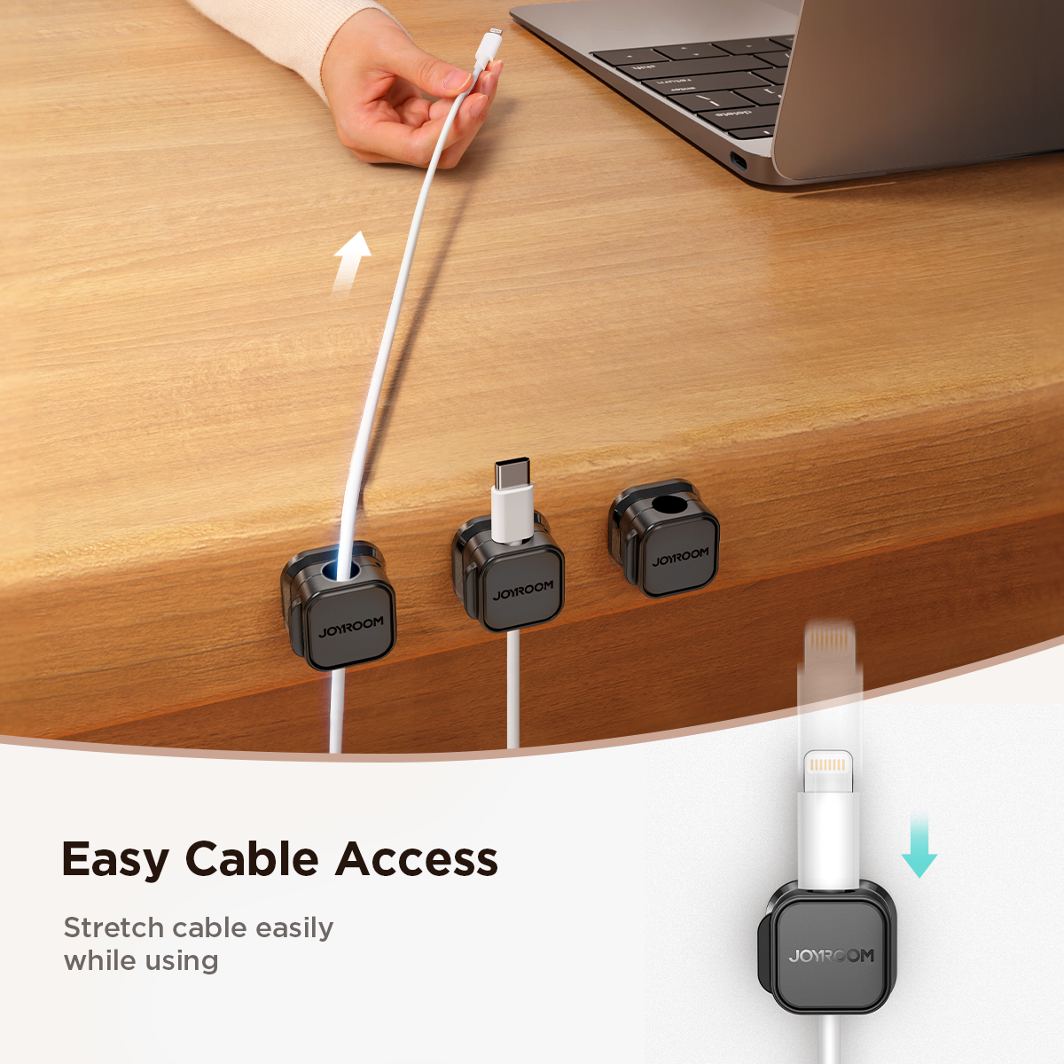 JR-ZS368 Magnetic Cable Organizer（3pcs)