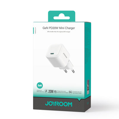 JR-TCG08 GaN PD20W mini Charger-White (EU/UK)