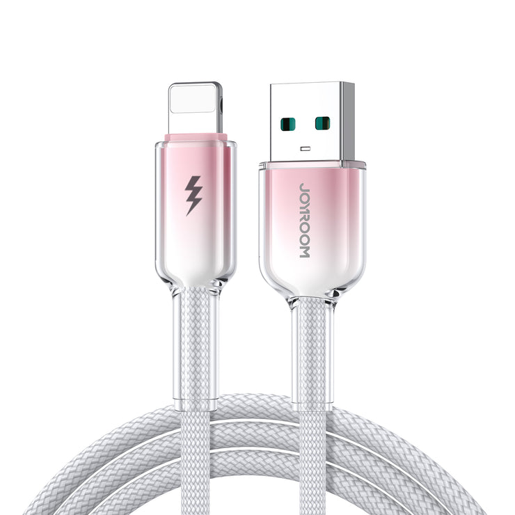 S-A42 Type-C to Type-C 60W/Type-C to Lightning 30W/Lightning 3A/Type-C 3A Cable 1.2m black/White