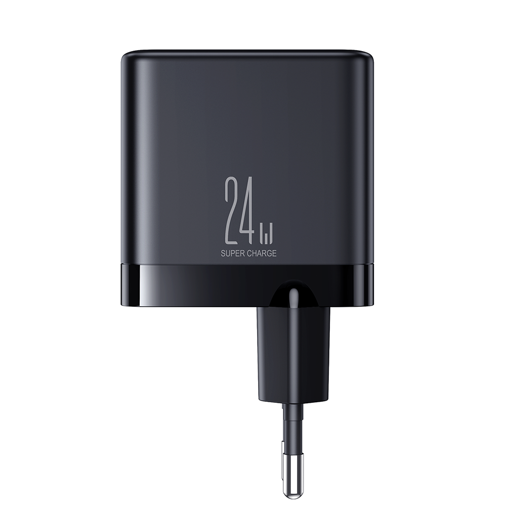 JR-TCN03 4.8A 4USB Charger-Black EU/UK