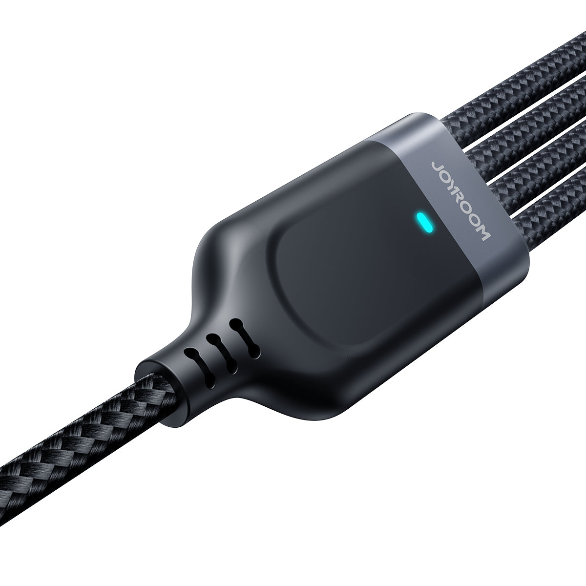 S-1T4018A18 Multi-Use 3.5A Lightning*2+Type-C+Micro4-in-1 Data Cable 1.2m-Black