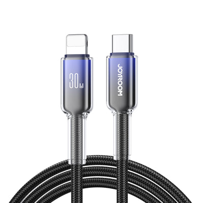 S-A42 Type-C to Type-C 60W/Type-C to Lightning 30W/Lightning 3A/Type-C 3A Cable 1.2m black/White