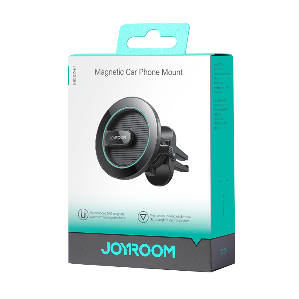 JR-ZS366 Magnetic Car Phone Mount black/Air Vent/Dashboard/kit