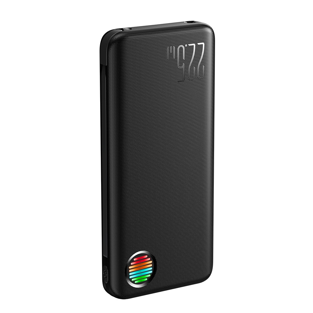 JR-L015 22.5W Power Bank with Dual Cables 10000mAh/20000mAh-Black