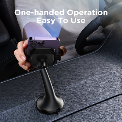 JR-ZS259 Mechanical Car Phone Holder (Windshield)-Black