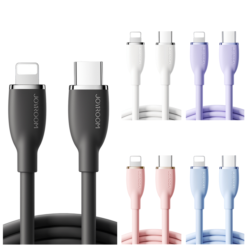 SA29-CL3/SA29-CC5 Silicone Cable Type-C to Lightning 30W/Type-C to Type-C 100W 1.2M/2M