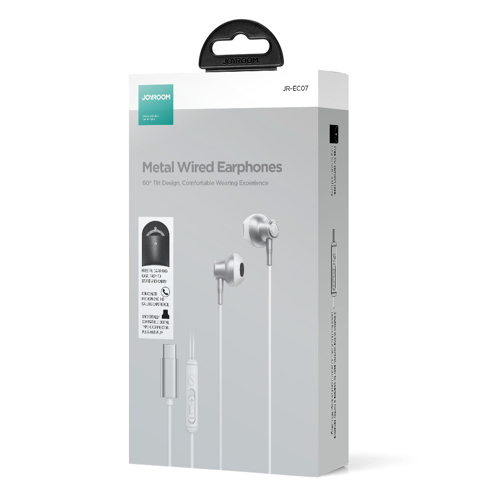 JR-EC07 TYPE-C Series Half In-Ear Wired Earphones