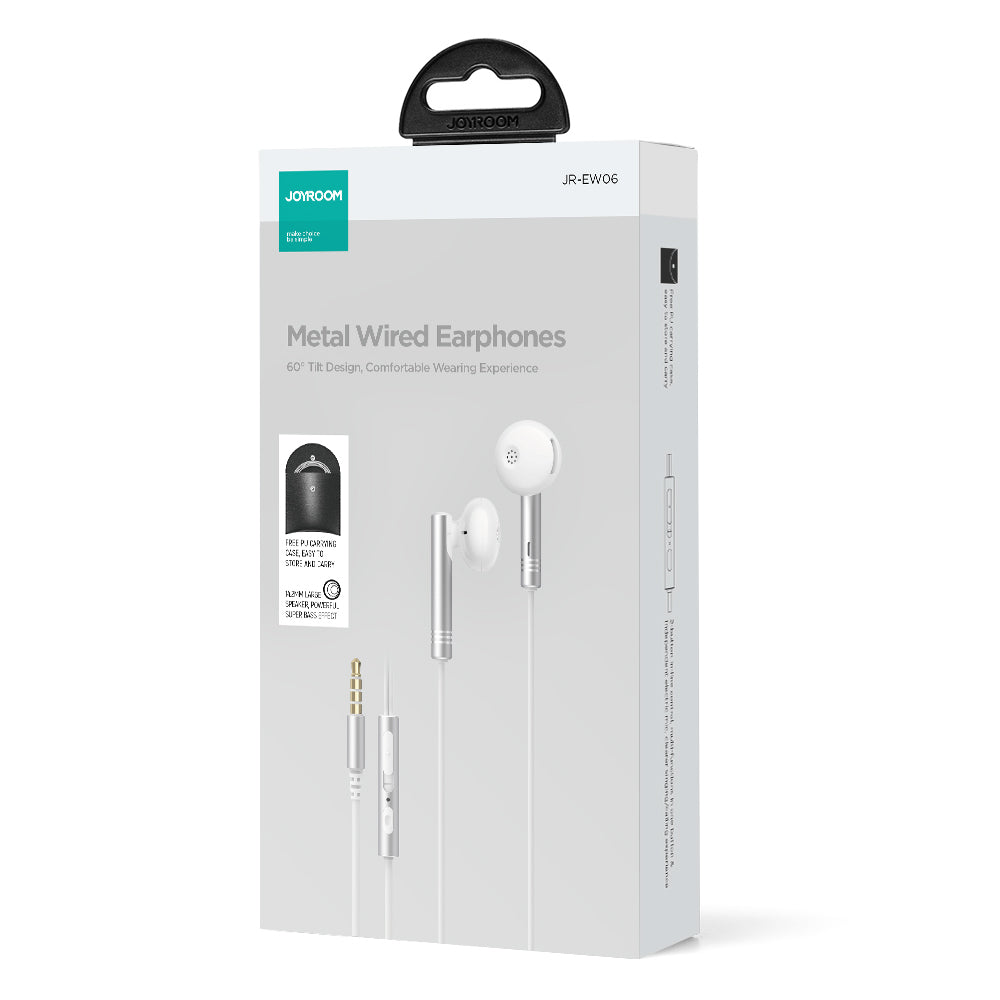 JR-EW06 Wired Series Half In-Ear Metal Wired Earbuds