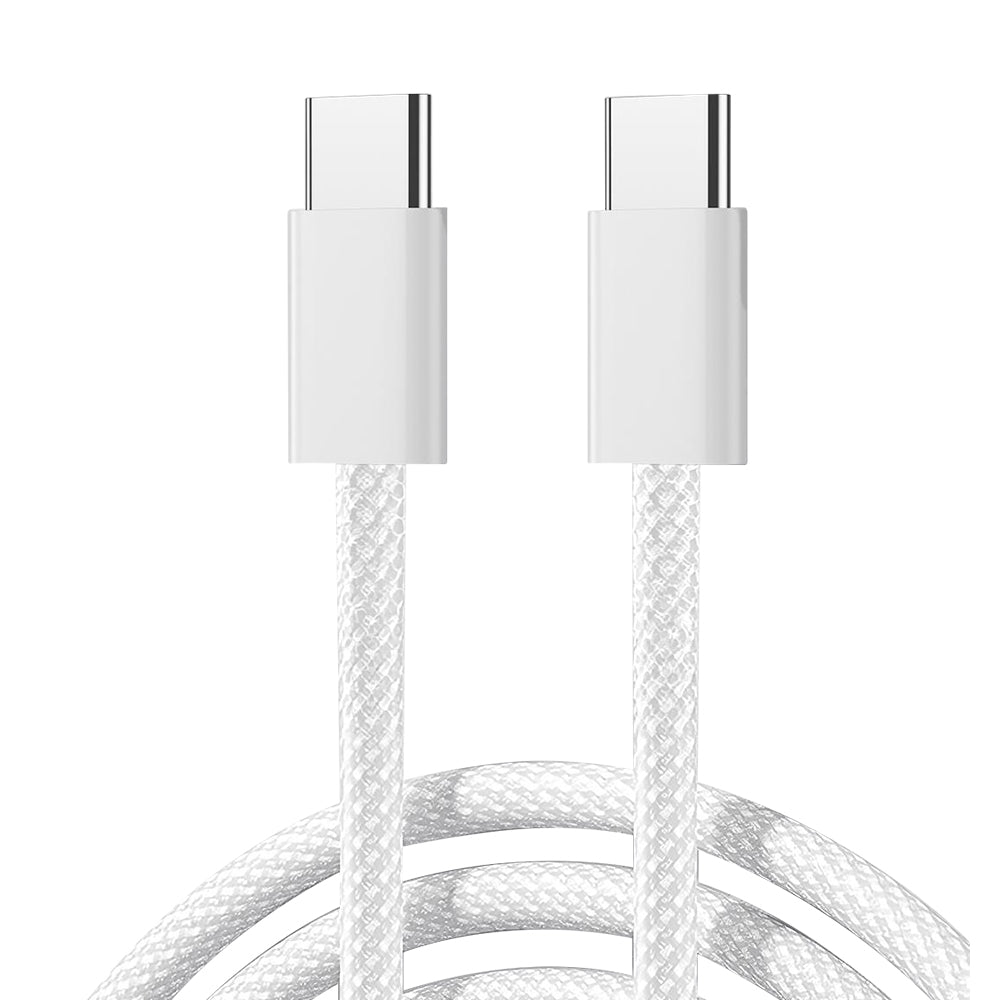 S-A45 Ben Series Braided 60W Fast Charging Data Cable (Type-C to Type-C) 1m-White