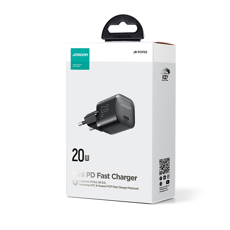 JR-TCF02 PD 20W Mini intelligent fast charger EU/UK