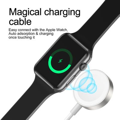 S-IW003S iP smart watch magnetic charging cable 0.3m-white