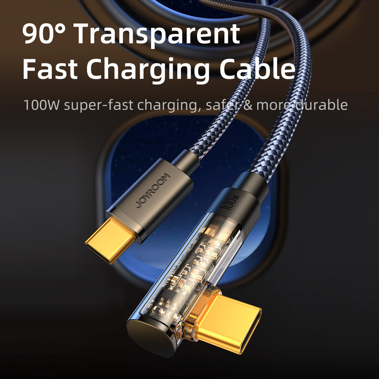 S-CL020A6/S-CC100A6 20W/100W Gaming Transpartent PD/C T C cable