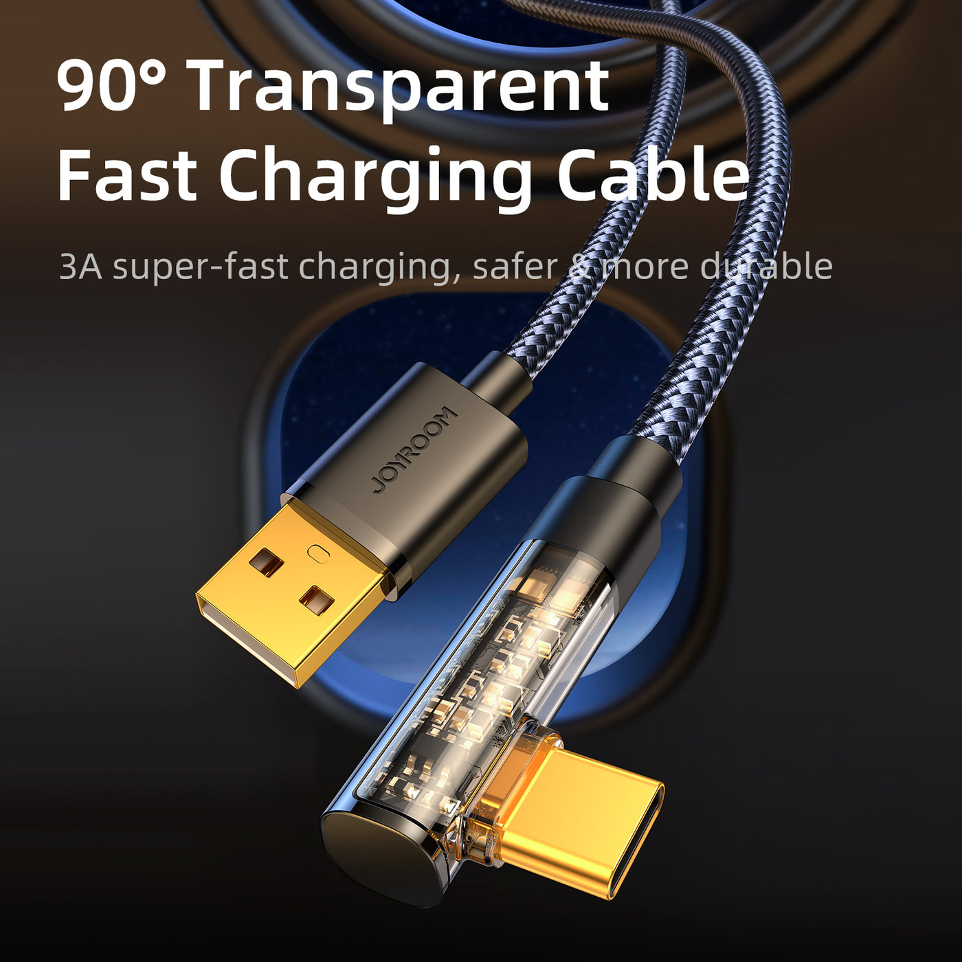 S-UL012A6/S-UC027A6 Gaming Transpartent Lightning/Type c cable