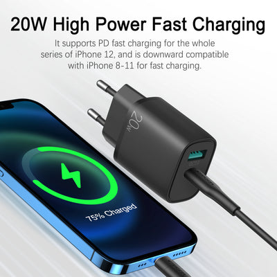 L-QP205 20W dual ports fast wall charger EU