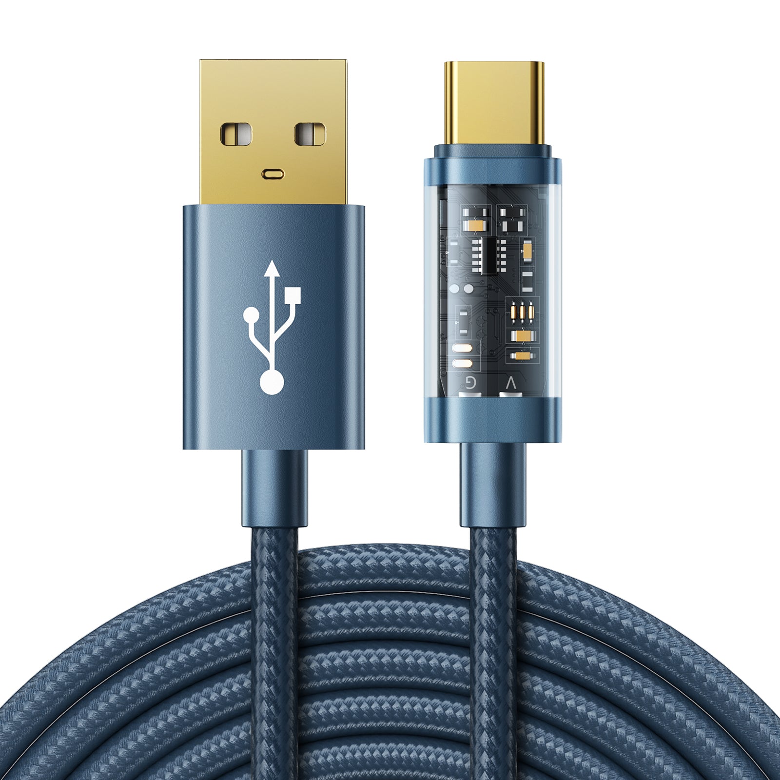 Cable USB Joyroom - USB C 3A para carga rápida y transferencia de datos  Serie A10 1,2 m negro (S-UC027A10) - ✓