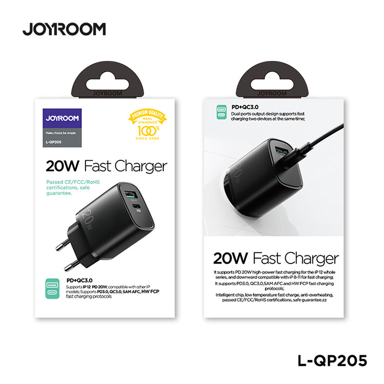 L-QP205 20W dual ports fast wall charger EU