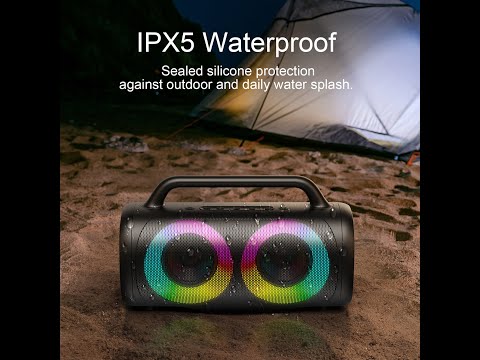 JR-MW02 40W Bluetooth Wireless Speaker with RGB lights