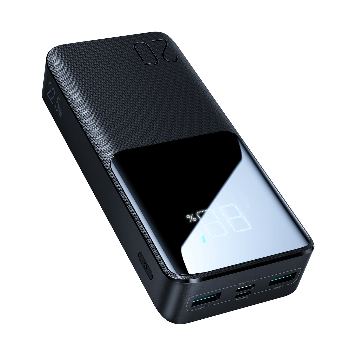 JR-QP192 20000mah 22.5W fast charging powerbank with LCD display