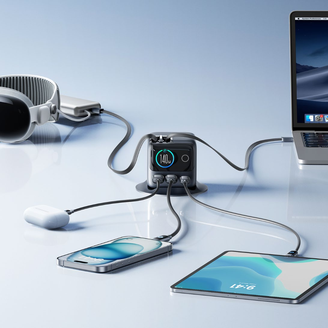 JOYROOM-140W-GaN-Fast-Desktop-Charger-Hub-with-Smart-Display-for-Laptop-Tablet-and-Phone.