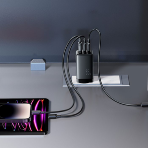 JOYROOM JR-TG10 65W 3-port GaN charger set with 1.2m fast charging cable