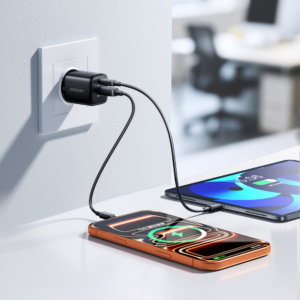 JOYROOM JR-TG7 33W dual port fast charger set with 1m Type-C charging cable