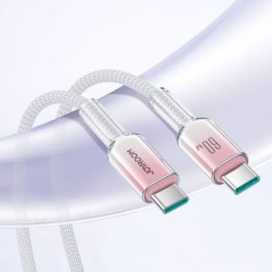 JOYROOM S-A42 Crystal-Clear series fast charging data cable 1.2m with transparent casing and high density braided wire