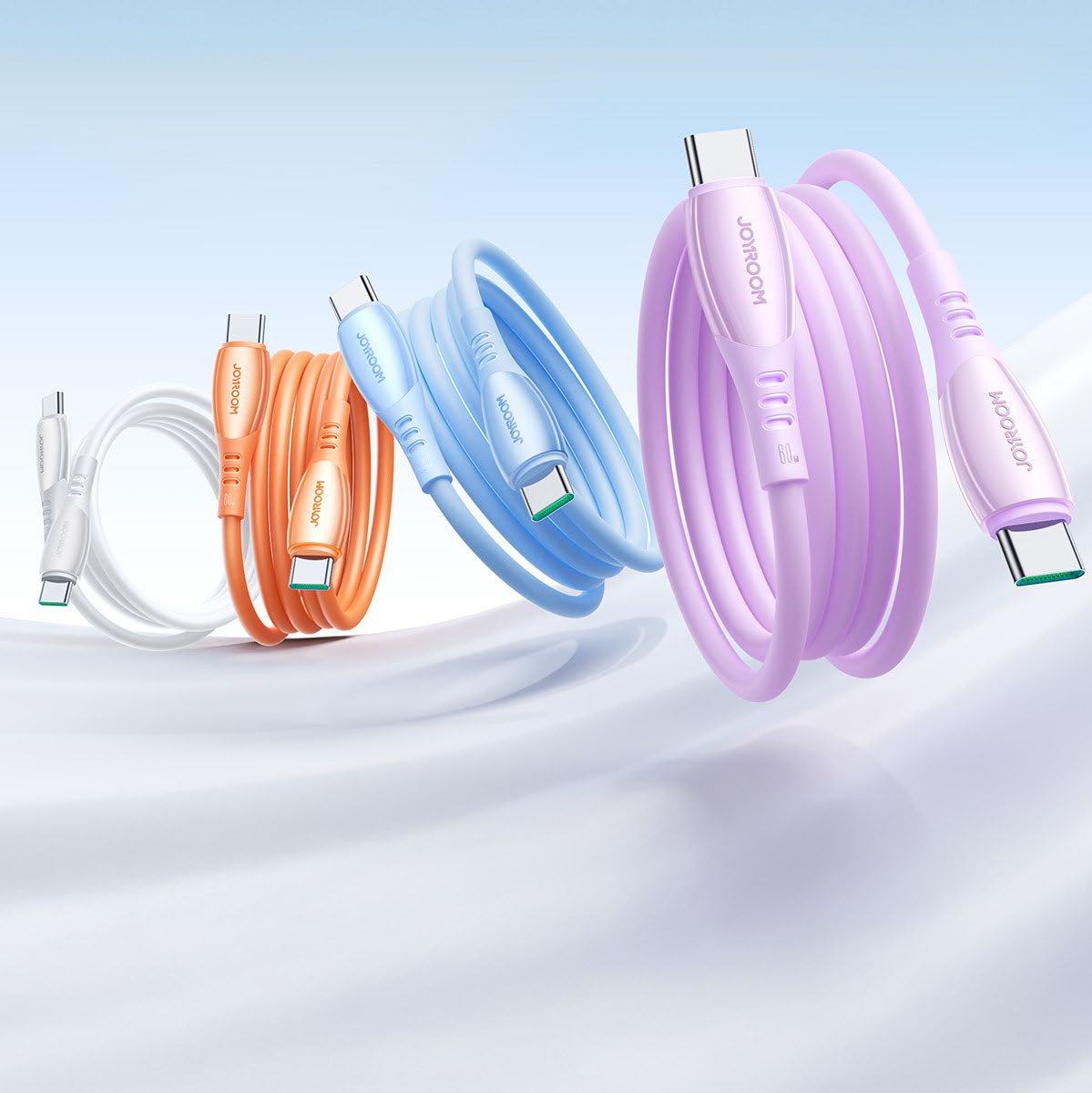 JOYROOM S-A59 Vibrant series fast charging data cable 1.2m in colorful flexible TPE material
