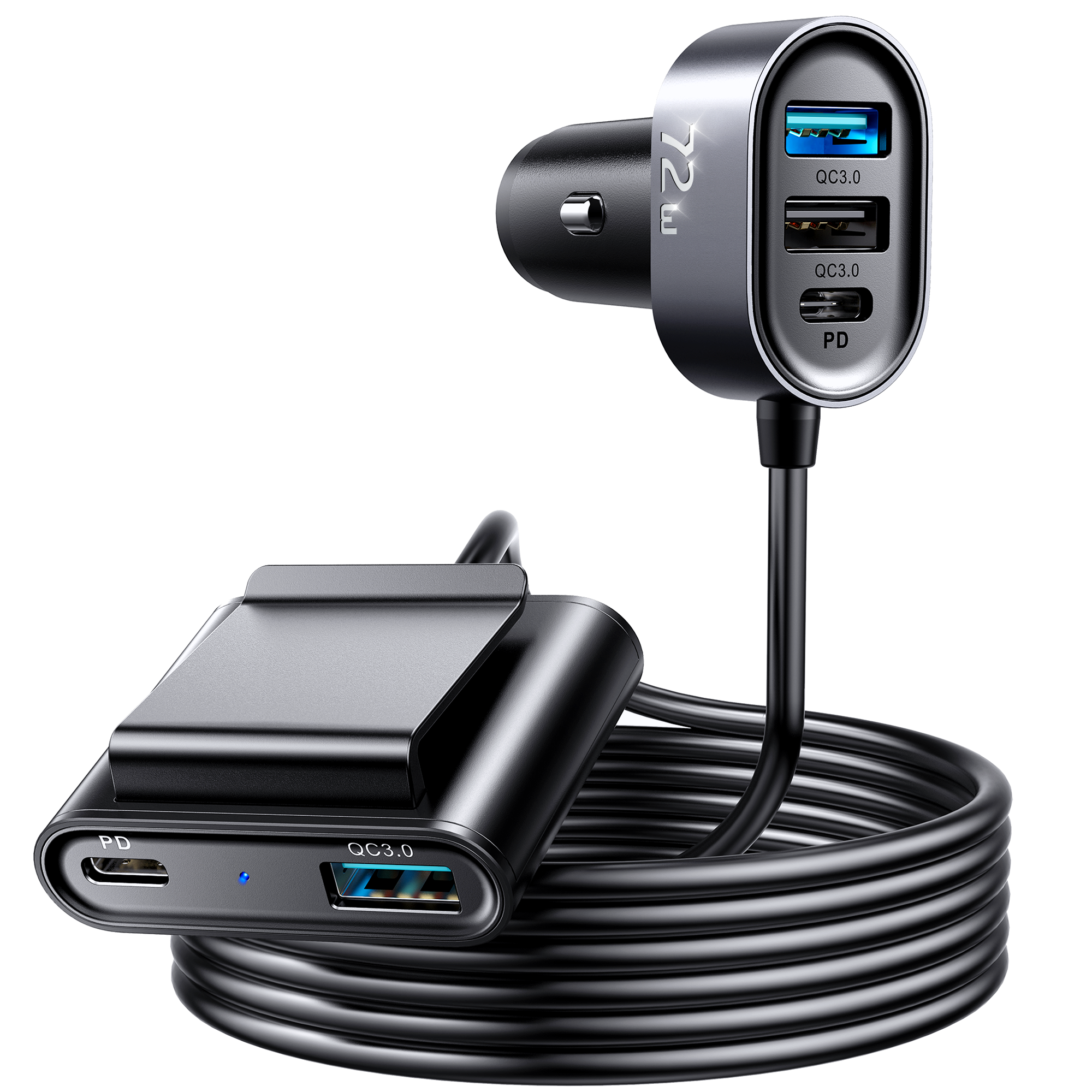 JR-CL05 5 multi-port(2 PD + 3 QC3.0) fast car charger