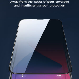 18MQ12P/18MQ14P Tempered Glass Screen Protector (2.5D) for iP18 Pro/18 Pro Max (Privacy+Dustproof)