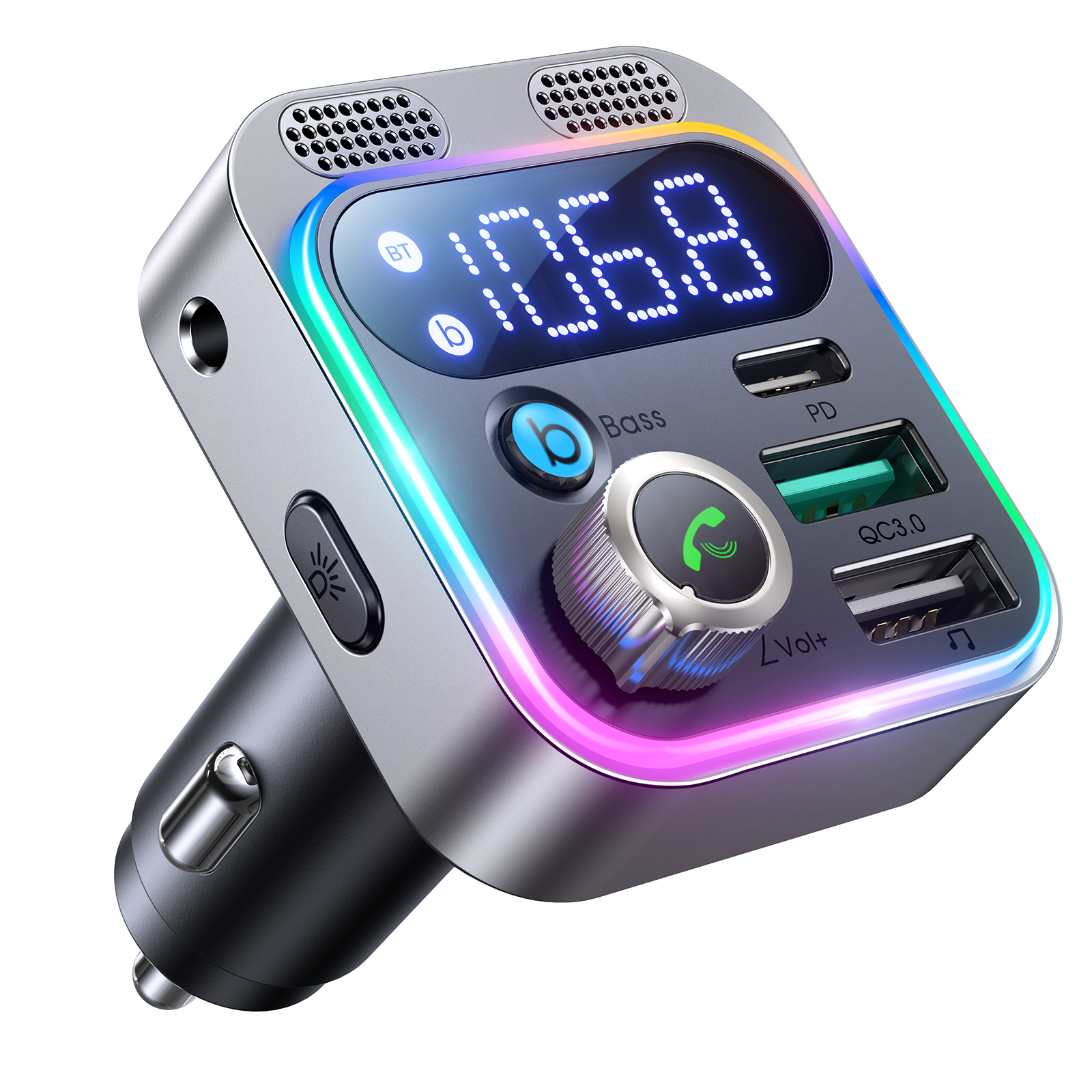 JR-CL16 48W Car Charger MP3 Bluetooth transmitter