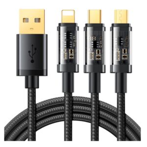 S-1T3015A5 3.5A 3-in-1 Lightning+Type-C+Micro cable