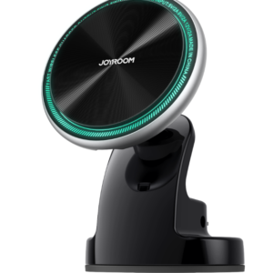 JR-ZS290 Magnetic Wireless Car Charger Holder with LED Letter Ring holder air vent & dashboard