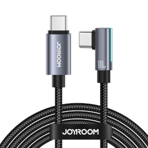 S-CC100A17  100W Type-C to Type-C Right Angle Fast Charging Data Cable 1.2M/2M