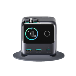 JR-TRD01 JOYROOM PODIX 140W 5-Port Desktop GaN Charger-Dark Gray
