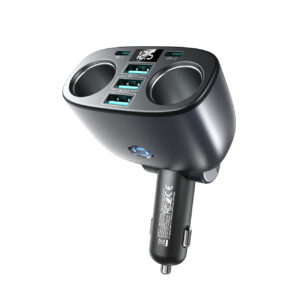 JR-CL51 195W 3A2C Cigarette Lighter Adapter
