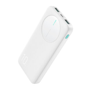 JR-PBF12 2.4A LED Power Bank 10000mAh-White (3C Certified)