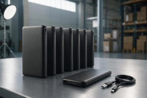 JOYROOM power banks in magnetic wireless, fast-charging and high-power display series arranged for a B2B wholesale portfolio
